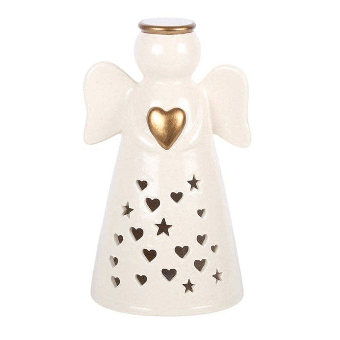 Large LED Light Up Angel Decoration with Heart