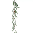 Faux Green Fir, Red Berry & Pinecone Garland
