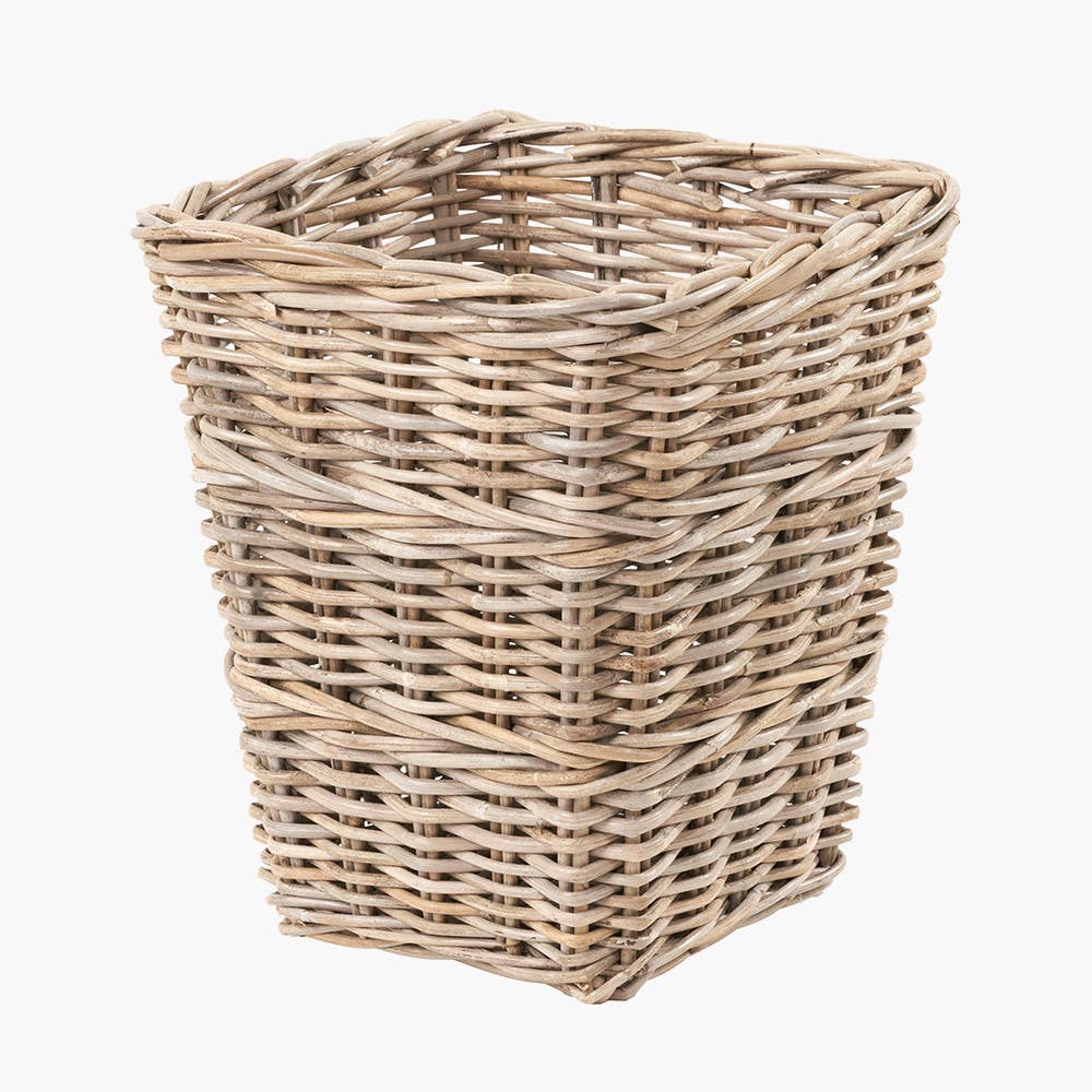 Burley Rattan Square Waste Paper Bin