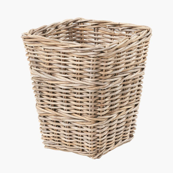 Burley Rattan Square Waste Paper Bin