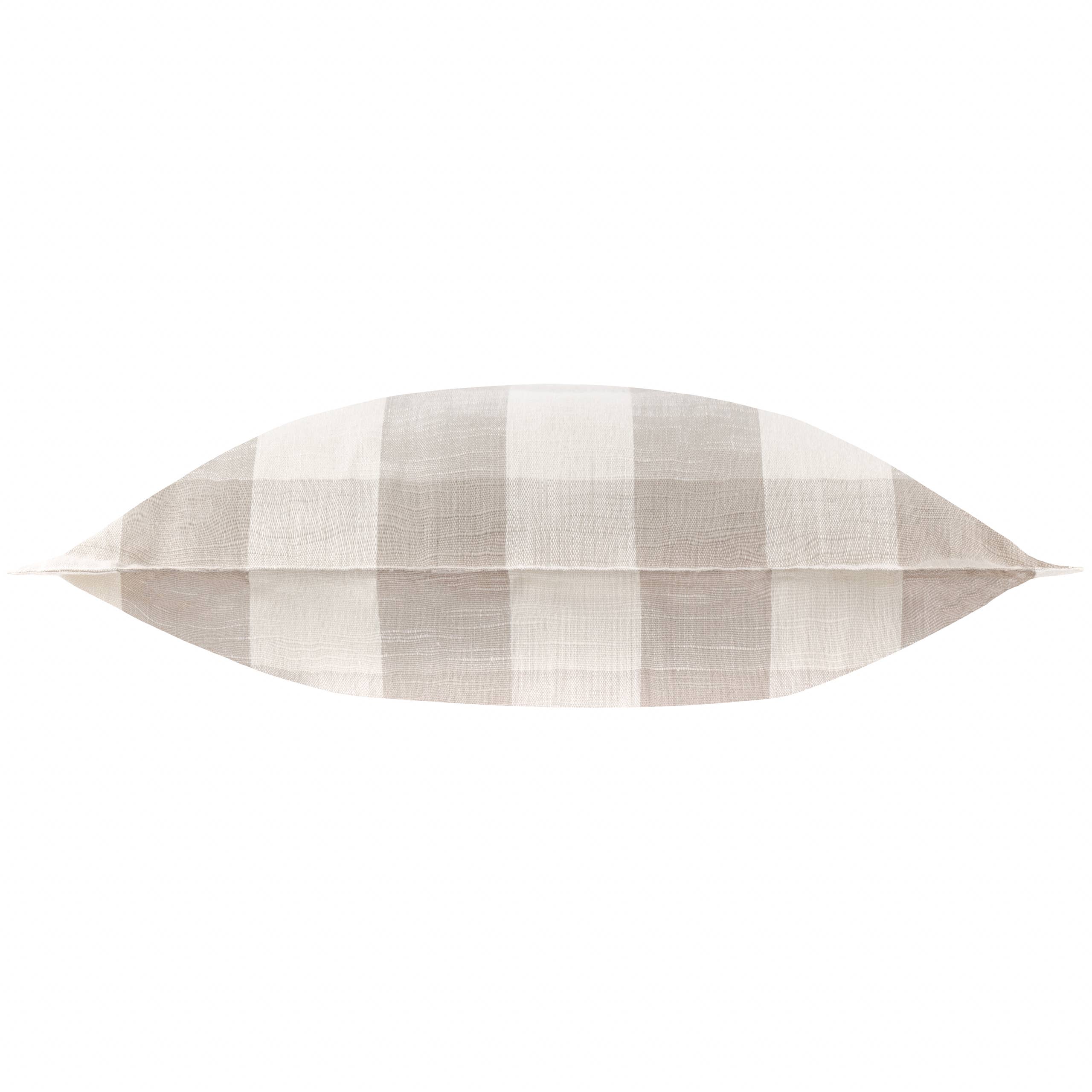 Natural Check Outdoor Garden Seat Scatter Cushion Cover