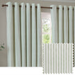 Yard Sage Green Striped Blackout Eyelet Curtains