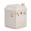 White ceramic house-shaped wax melt burner by Widdop & Co