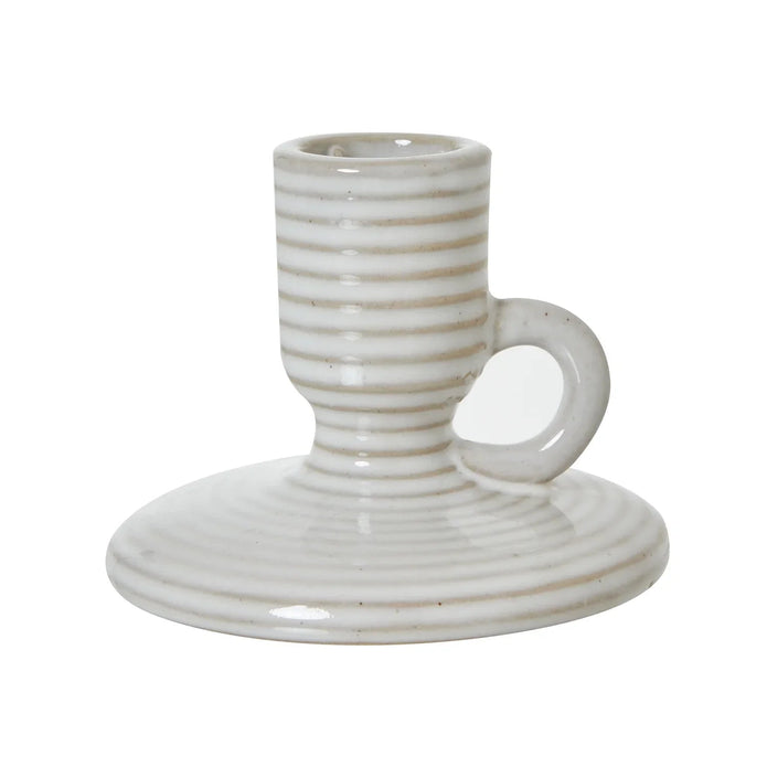 Ceramic Taper Candle Holder With Handle - Home DecorHome Decor - Lulu Loves Home