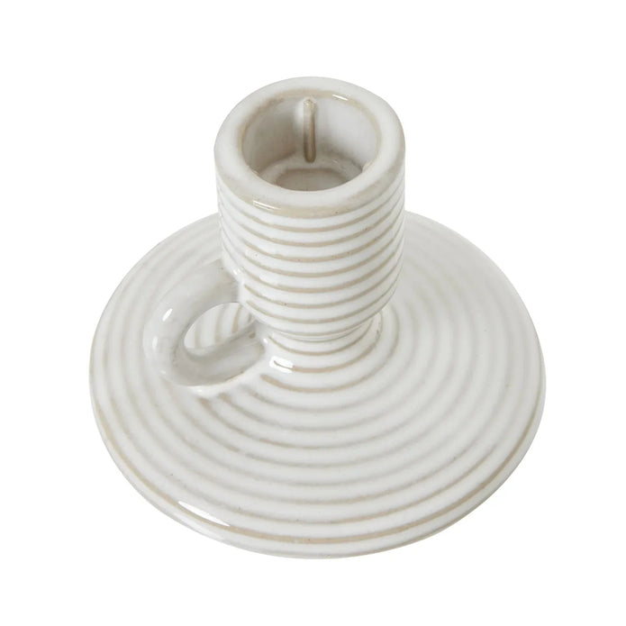 Ceramic Taper Candle Holder With Handle - Home DecorHome Decor - Lulu Loves Home