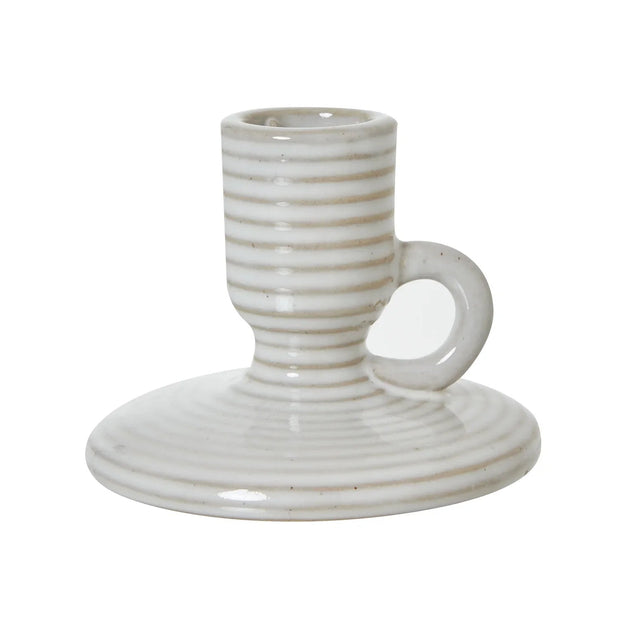 Ceramic Taper Candle Holder With Handle - Home DecorHome Decor - Lulu Loves Home