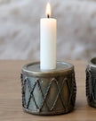 Antique Brass Drum Candlestick - Seasonal Decor - ChristmasSeasonal Decor - Christmas - Lulu Loves Home