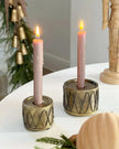 Antique Brass Drum Candlestick - Seasonal Decor - ChristmasSeasonal Decor - Christmas - Lulu Loves Home