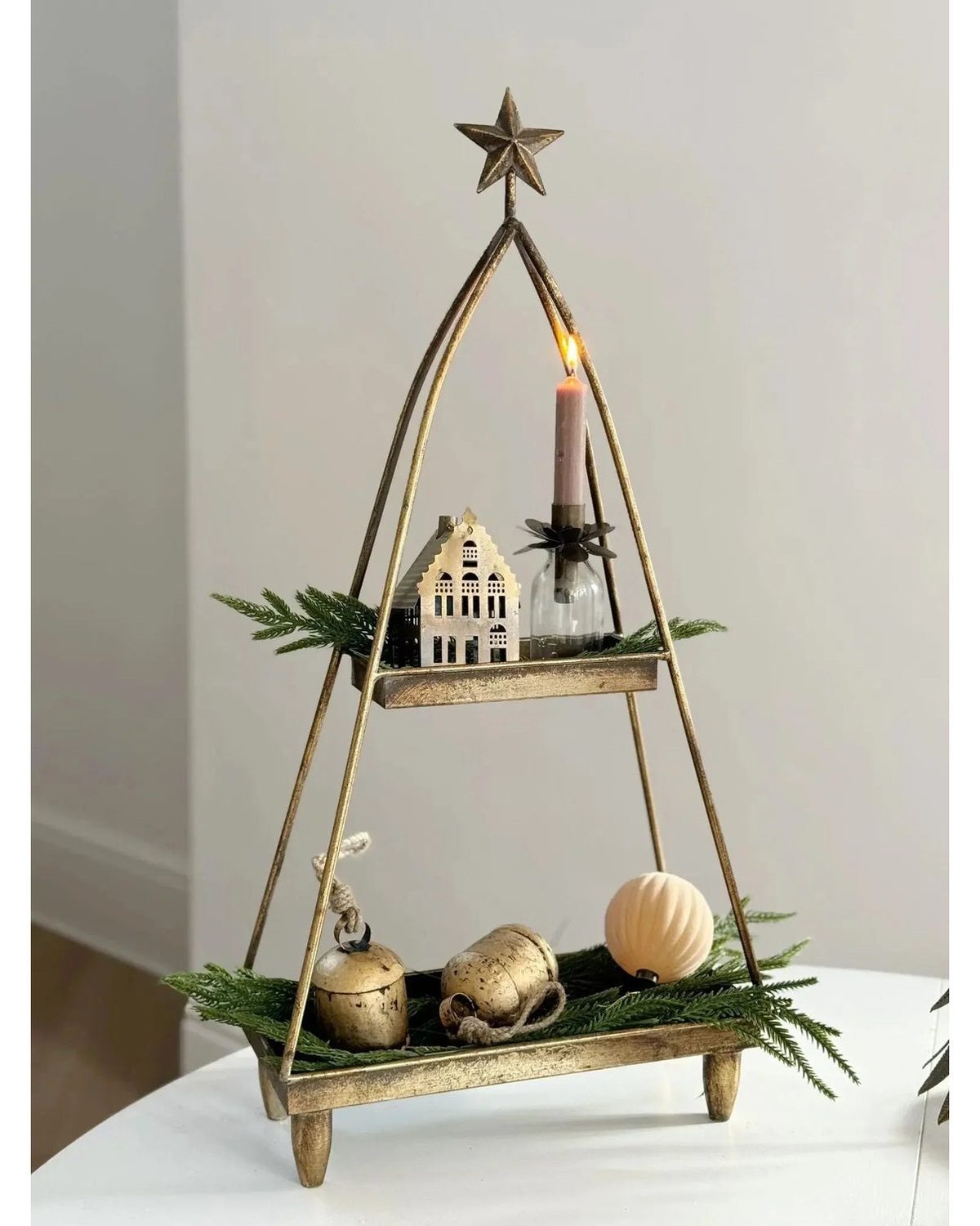 Antique Brass Candle House - Seasonal Decor - ChristmasSeasonal Decor - Christmas - Lulu Loves Home