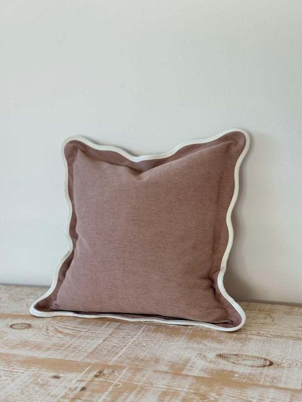 Chloe Dusty Pink Scalloped Cushion Cover - Soft FurnishingsSoft Furnishings - Lulu Loves Home