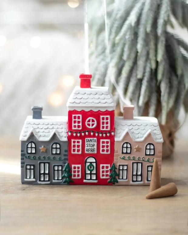 Christmas Village Tealight & Incense Cone Burner - Seasonal Decor - ChristmasSeasonal Decor - Christmas - Lulu Loves Home