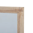 Large washed wood rectangle framed mirror by Hill Interiors, featuring a rustic wooden window-style frame for elegant home decor.
