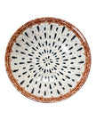 White patterned ceramic soup bowl from Clayre & Eef, ideal for kitchen and dining use, with a stylish design.