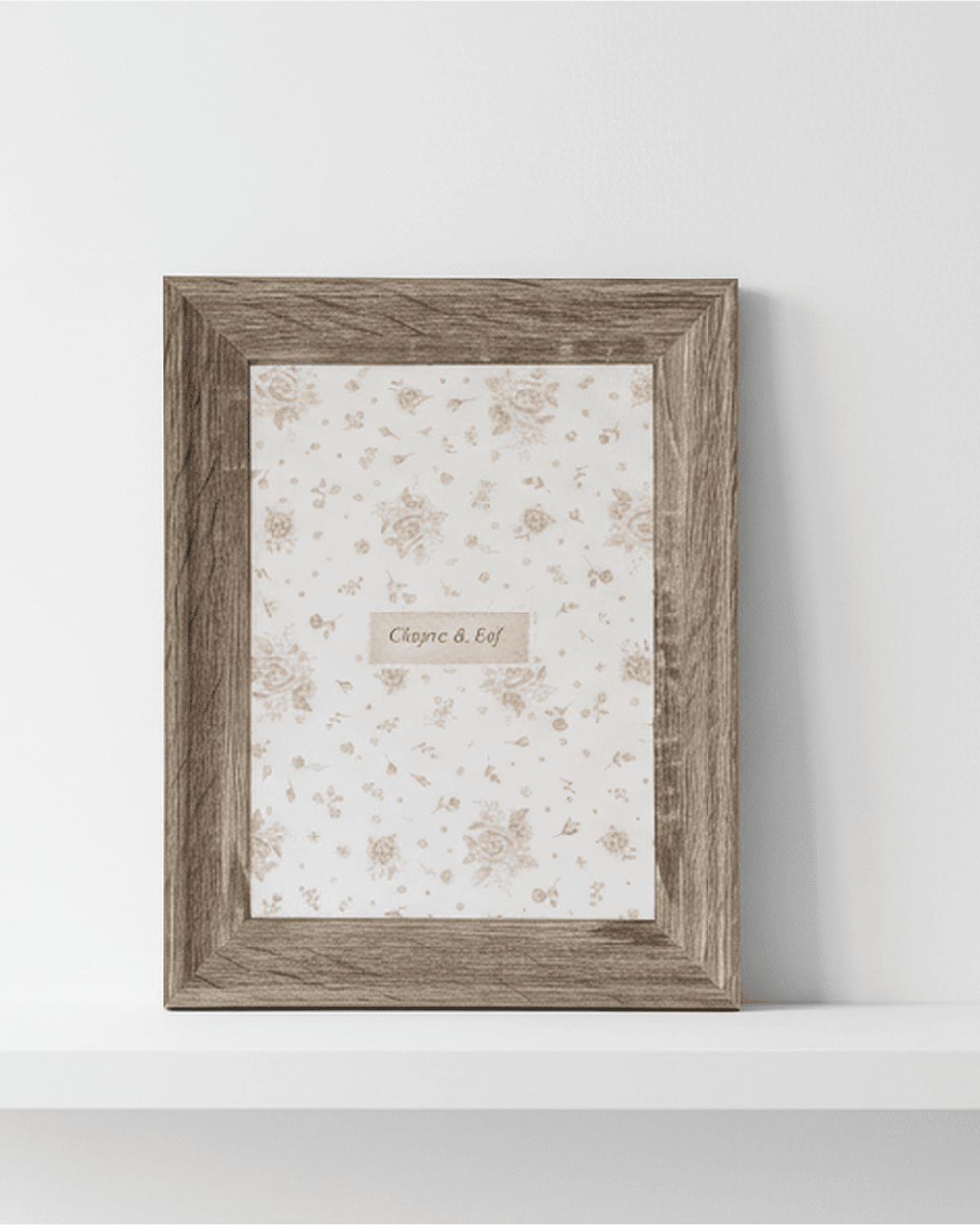 Rustic brown wood photo frame by Clayre & Eef, 4x6 inch size, showcasing a natural wood finish and classic design.