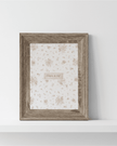 Rustic brown wood photo frame by Clayre & Eef, 4x6 inch size, showcasing a natural wood finish and classic design.