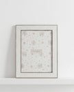 White wood photo frame from Clayre & Eef, 5x7 inch size, ideal for displaying photographs with a classic, elegant design.