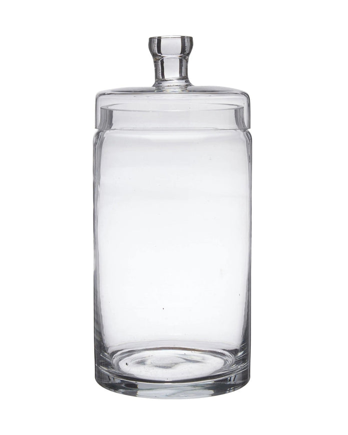 Clear Glass Storage Jar With Lid - Home DecorHome Decor - Lulu Loves Home