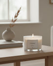 Coach House Casafina Gardenia candle, elegant home decor with a stylish glass container and a fresh gardenia scent.