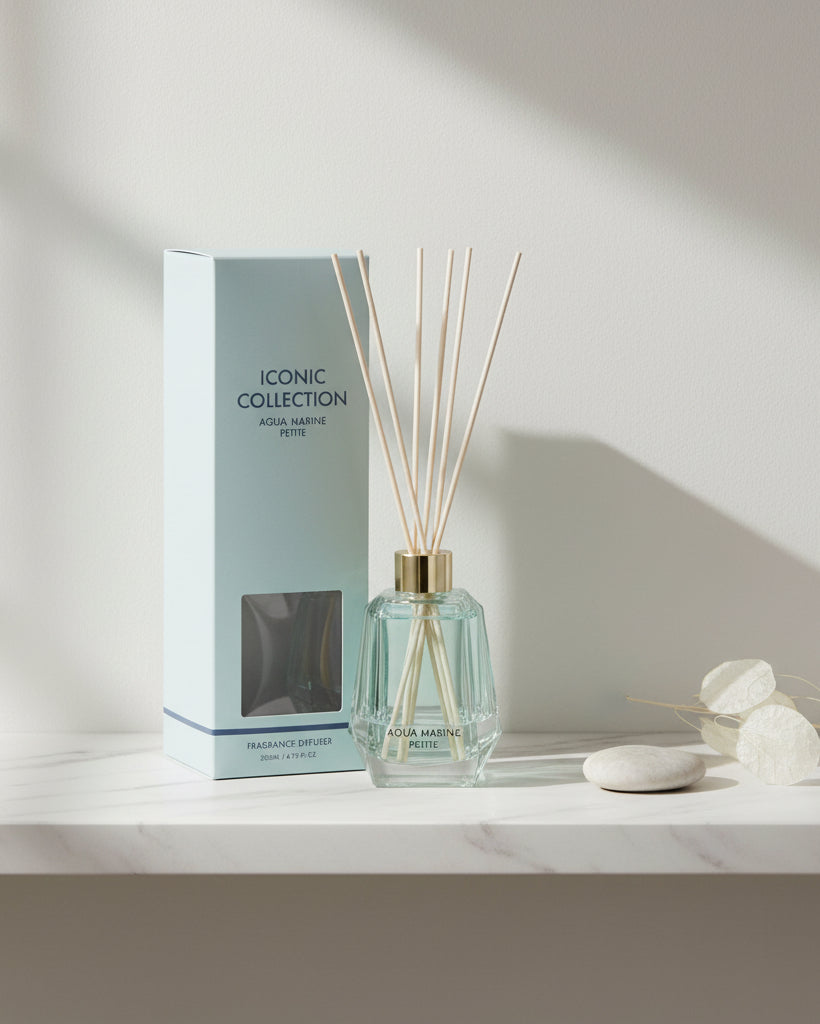 Aquamarine Iconic Small Reed Diffuser | Coastal Fragrance | Lulu Loves Home