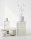 White Alang Alang XXL Reed Diffuser from Coach House, 6000ml home fragrance with white reed sticks and elegant bottle.