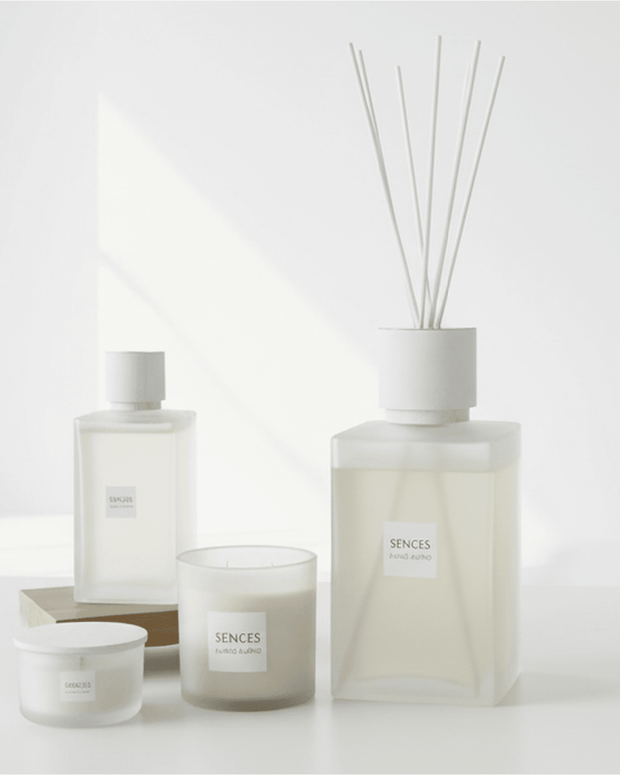 White Alang Alang XXL Reed Diffuser from Coach House, 6000ml home fragrance with white reed sticks and elegant bottle.
