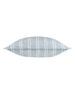 Ocean blue Abersoch stripe cotton cushion cover by Riva Home, soft furnishings with a stylish striped pattern and plush fabric.