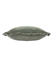 Olive green Riva Home Bertie washed cotton velvet cushion cover with soft, textured fabric for stylish home decor.