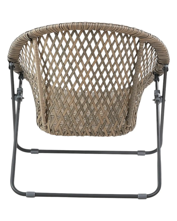 Natural rattan snug garden furniture single chair by Pacific Lifestyle Ltd, showcasing woven rattan design and comfortable seating.