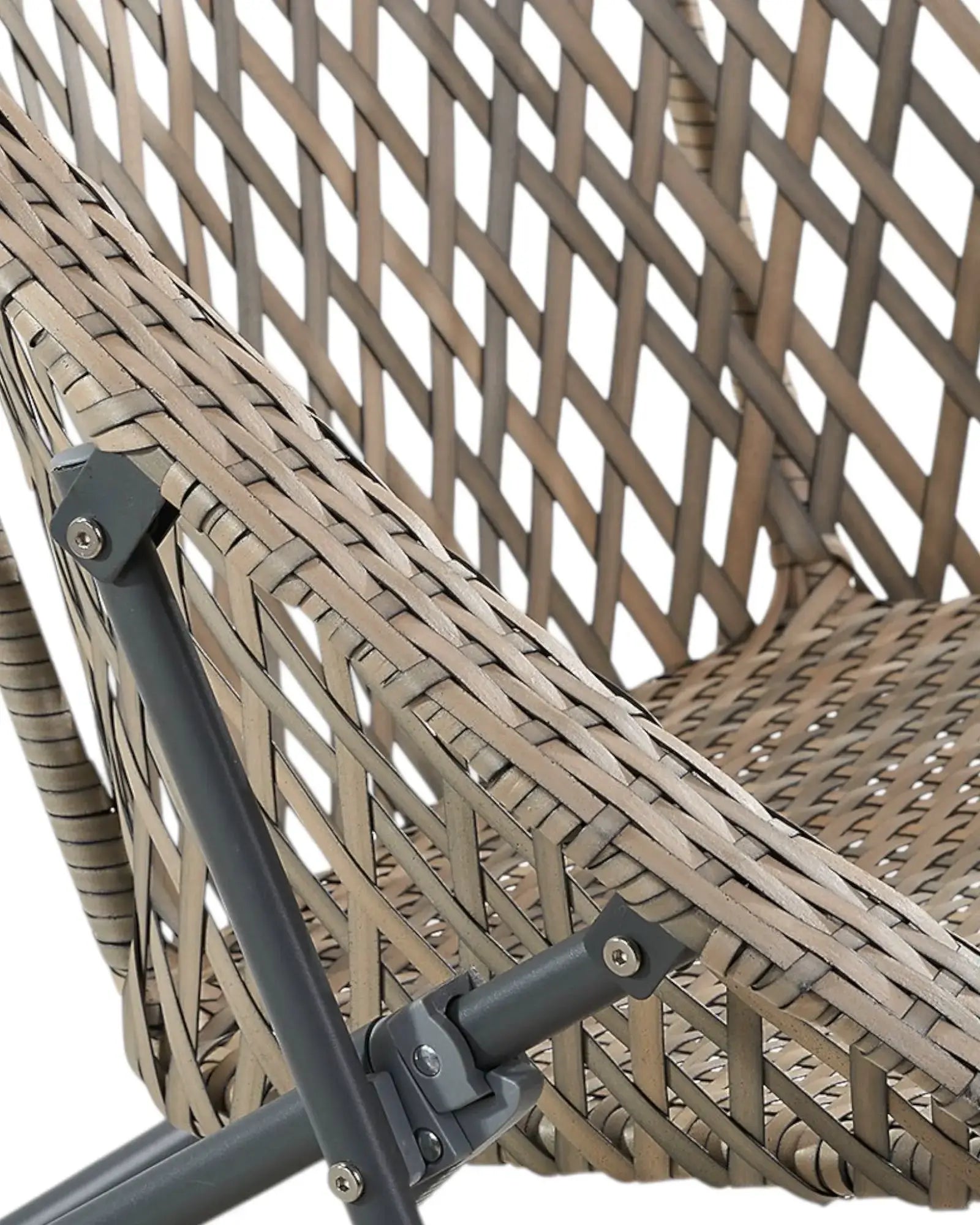 Natural rattan snug garden chair by Pacific Lifestyle Ltd, showing a single woven rattan chair suitable for outdoor furniture.