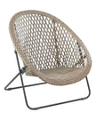 Natural rattan snug garden chair by Pacific Lifestyle Ltd, showing a single woven rattan outdoor chair for garden seating.