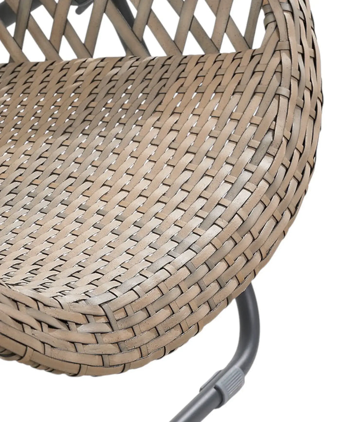 Natural rattan snug garden chair from Pacific Lifestyle Ltd, showcasing a single, stylish outdoor furniture piece with woven rattan design.