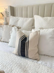 Cream And Black Striped Luxe Cotton Cushion Cover - Soft FurnishingsSoft Furnishings - Lulu Loves Home
