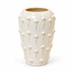 large ceramic bobble vase, empty on a white background