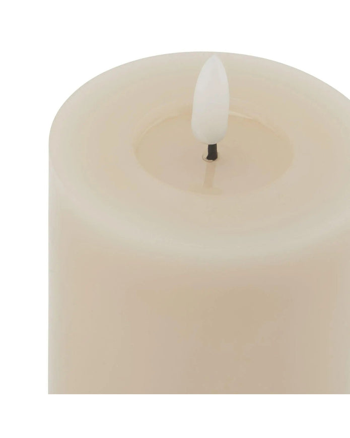 Cream LED Light Up Pillar Candle - CandlesCandles - Lulu Loves Home