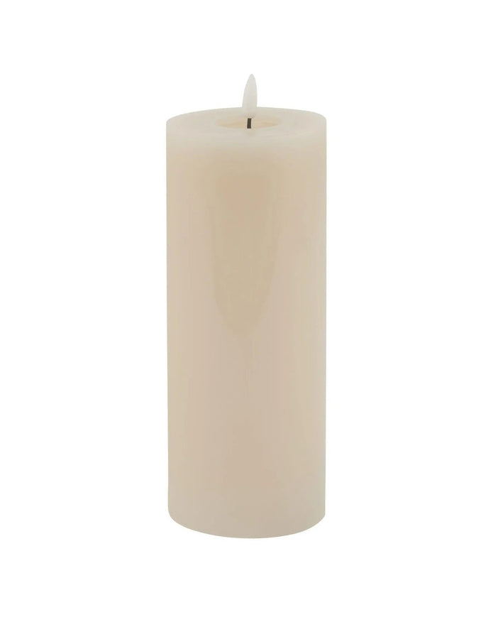 Cream LED Light Up Pillar Candle - CandlesCandles - Lulu Loves Home