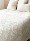 Cream Luxury Linen Bed Runner Quilt - 180cm x 90cm - Soft FurnishingsSoft Furnishings - Lulu Loves Home