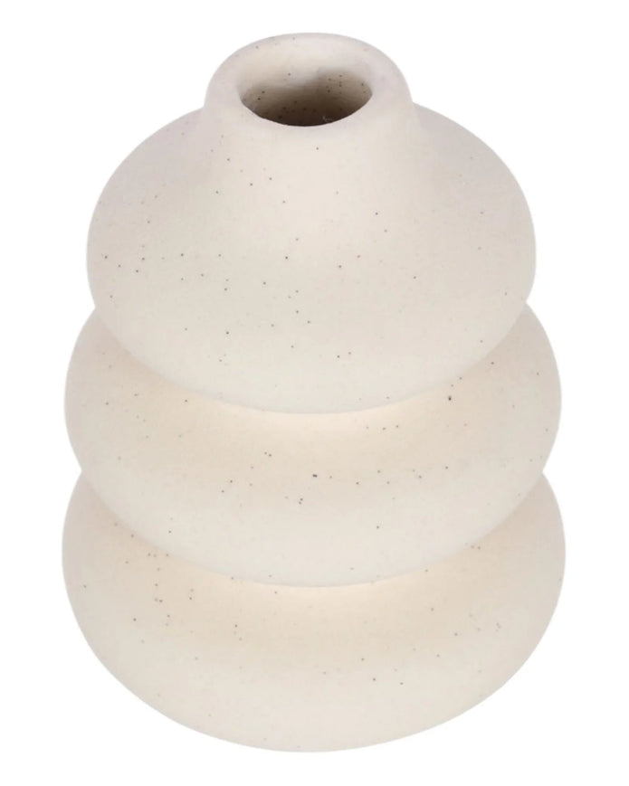 Cream Speckle Single Stem Vase - Wax Melt BurnersWax Melt Burners - Lulu Loves Home