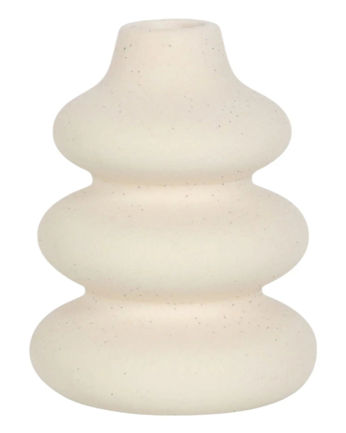 Cream Speckle Single Stem Vase - Wax Melt BurnersWax Melt Burners - Lulu Loves Home