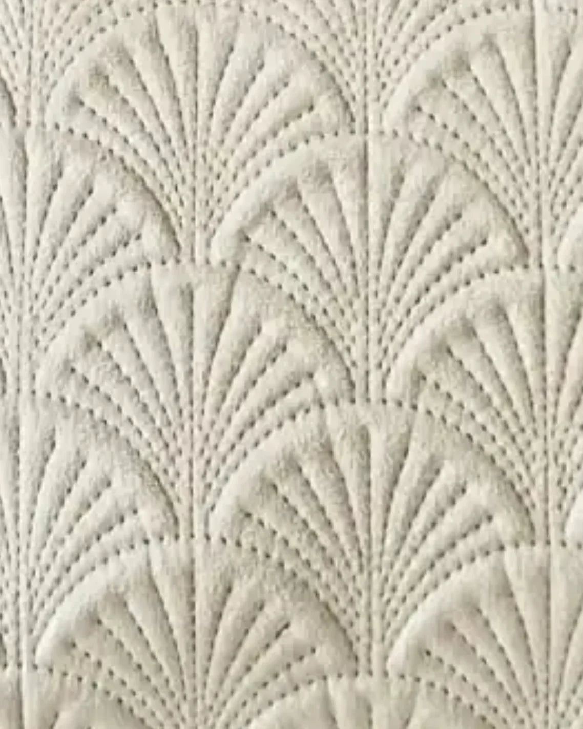 Cream Velvet Fan Embroidered Cushion Cover - Soft FurnishingsSoft Furnishings - Lulu Loves Home