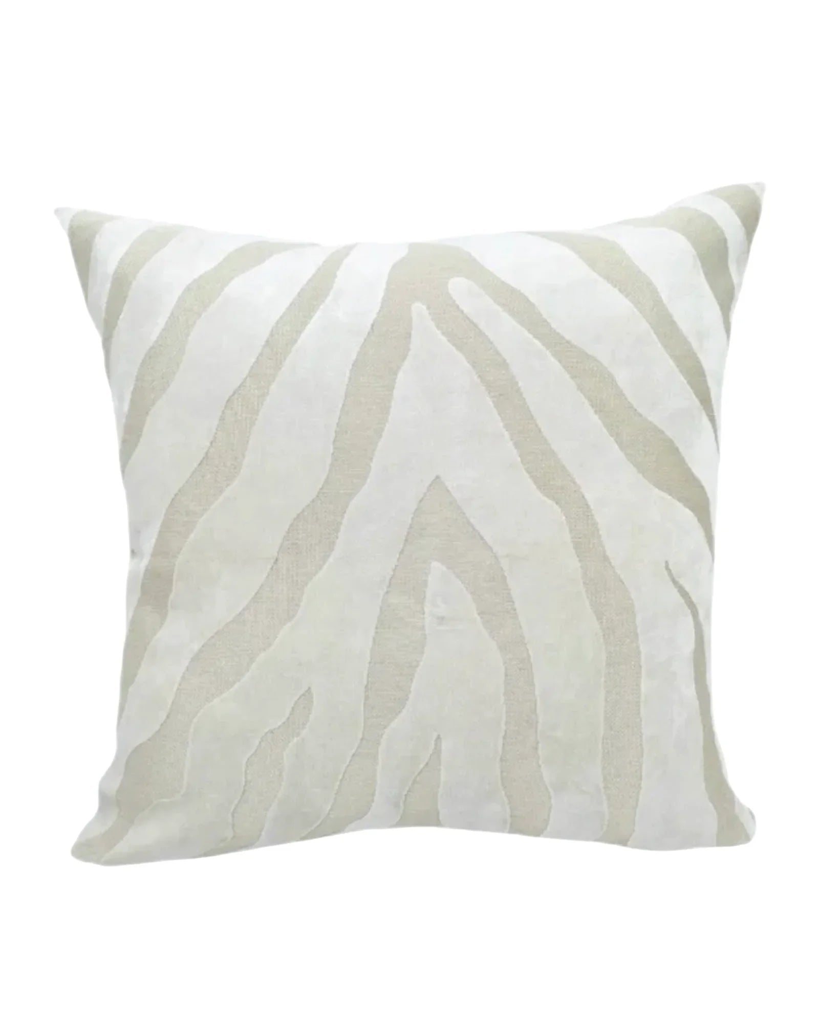 Cream Velvet Zebra Print Cushion Cover - Soft FurnishingsSoft Furnishings - Lulu Loves Home