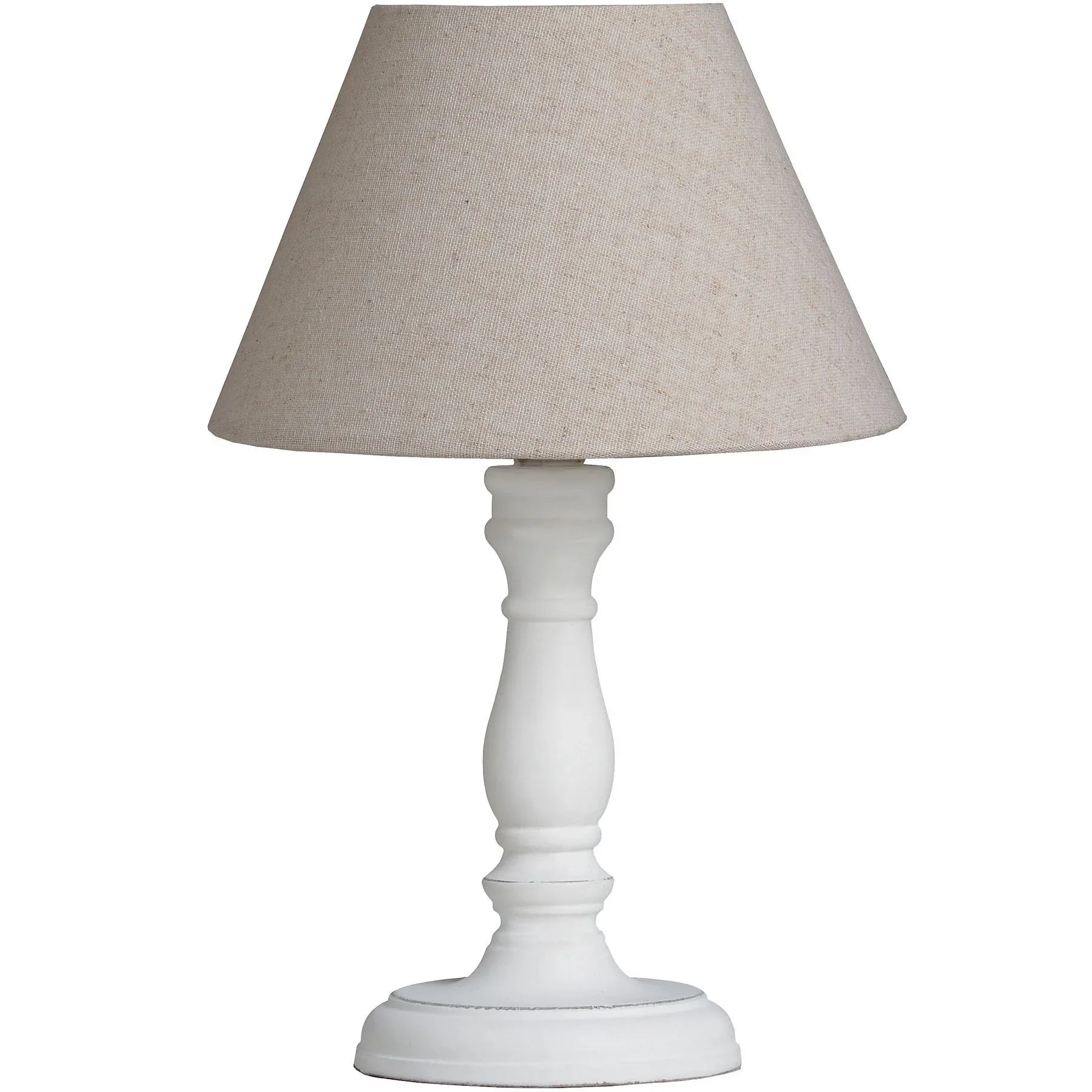 Cyrene Wooden White Table Lamp - LightingLighting - Lulu Loves Home