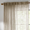 Yard Natural Woven Sheer Voile Curtain Panel