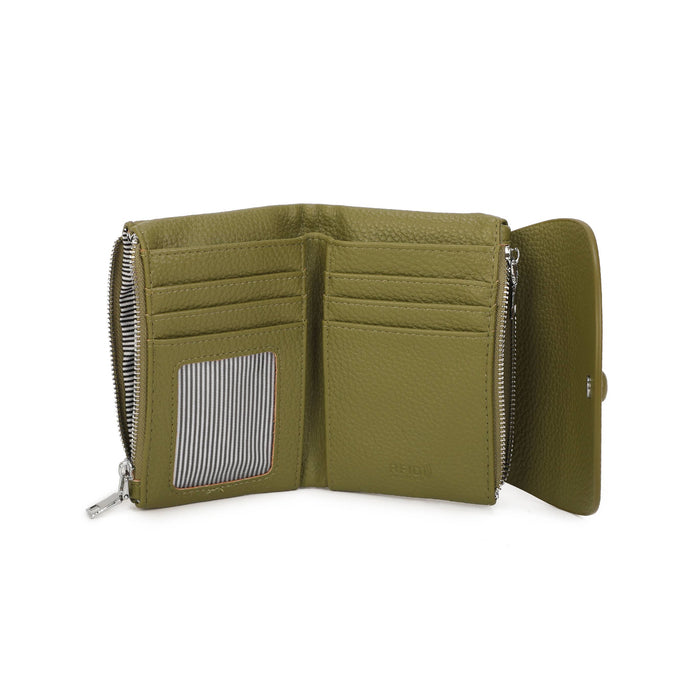 RFID Soft Grain Compact Wallet