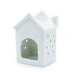 Ancient Wisdom White House oil wax melt burner with a detailed white house design, ceramic body, and open top for melting wax melts.