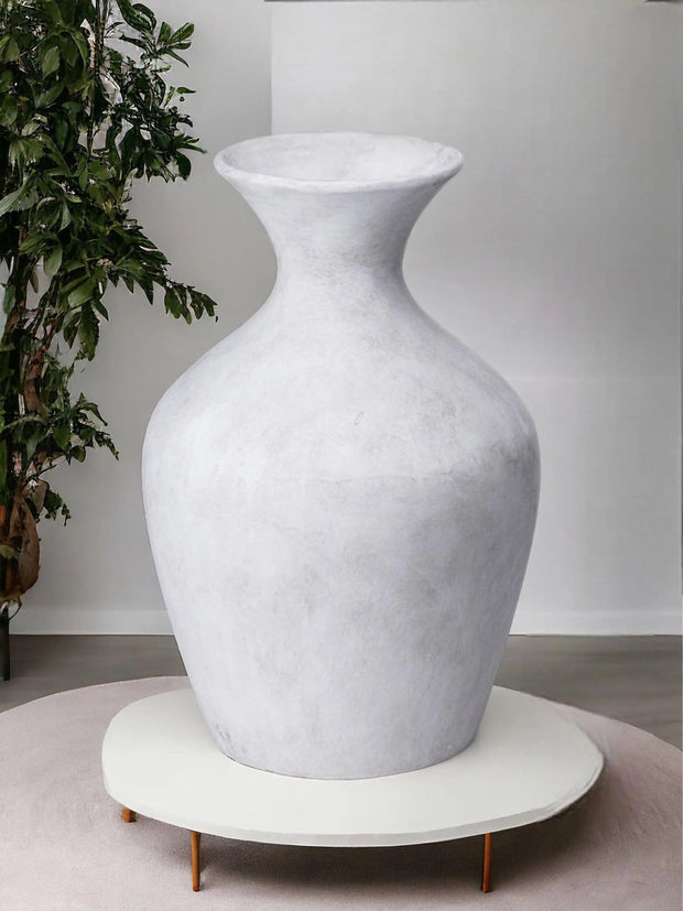 Darcy Elipse White Matt Vase - VasesVases - Lulu Loves Home