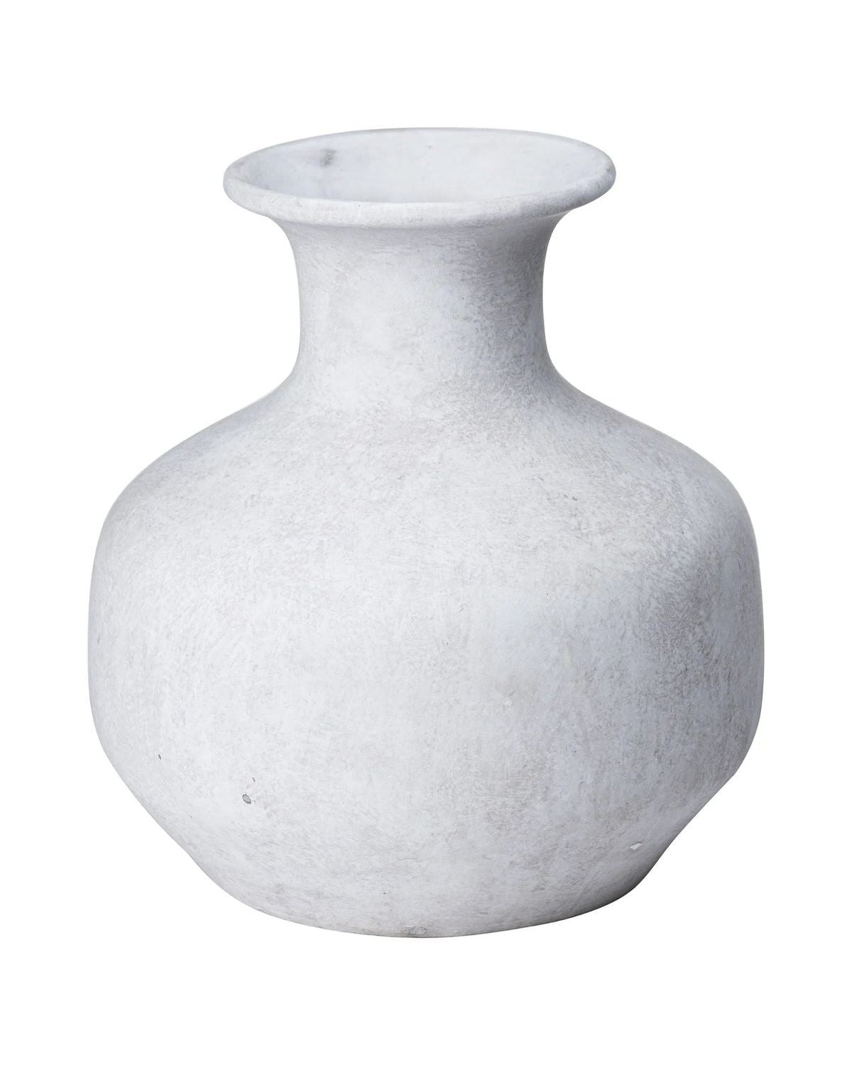 Darcy Squat Stone Vase - VasesVases - Lulu Loves Home