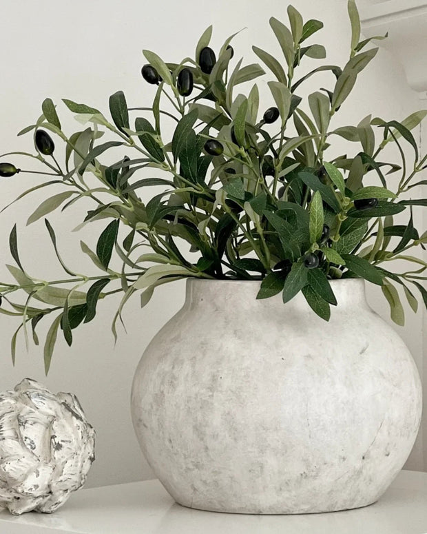 Darcy Stone Concrete Medium Vase - VasesVases - Lulu Loves Home