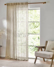 Yard Natural Woven Sheer Voile Curtain Panel
