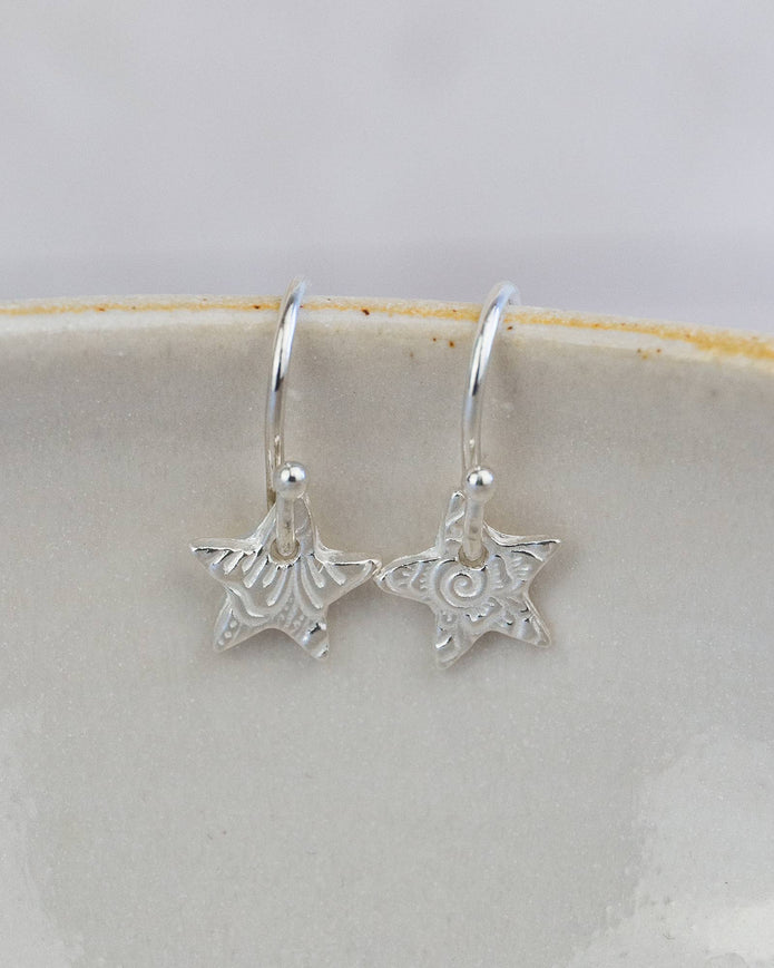Sterling Silver Mini Textured Earrings