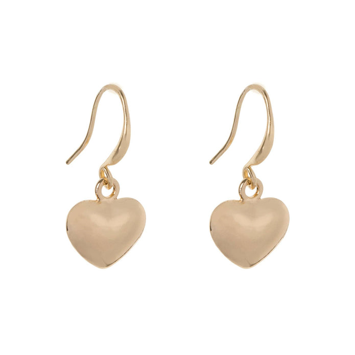 Emily Contemporary Heart Hook Earrings